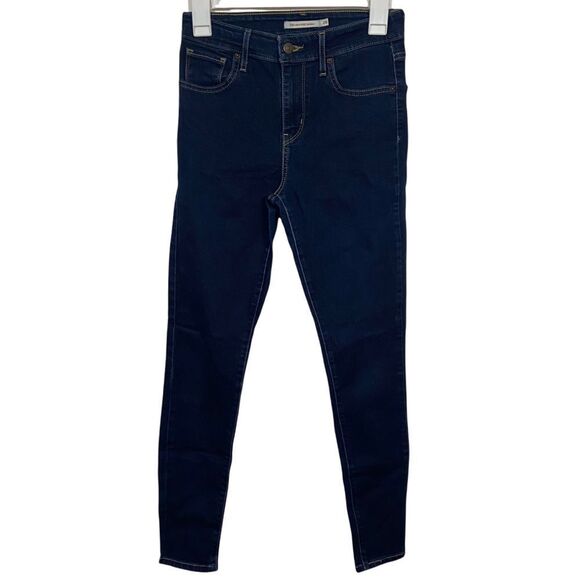 Levi’s 721 High Rise Dark Wash Skinny Jeans - Picture 1 of 3